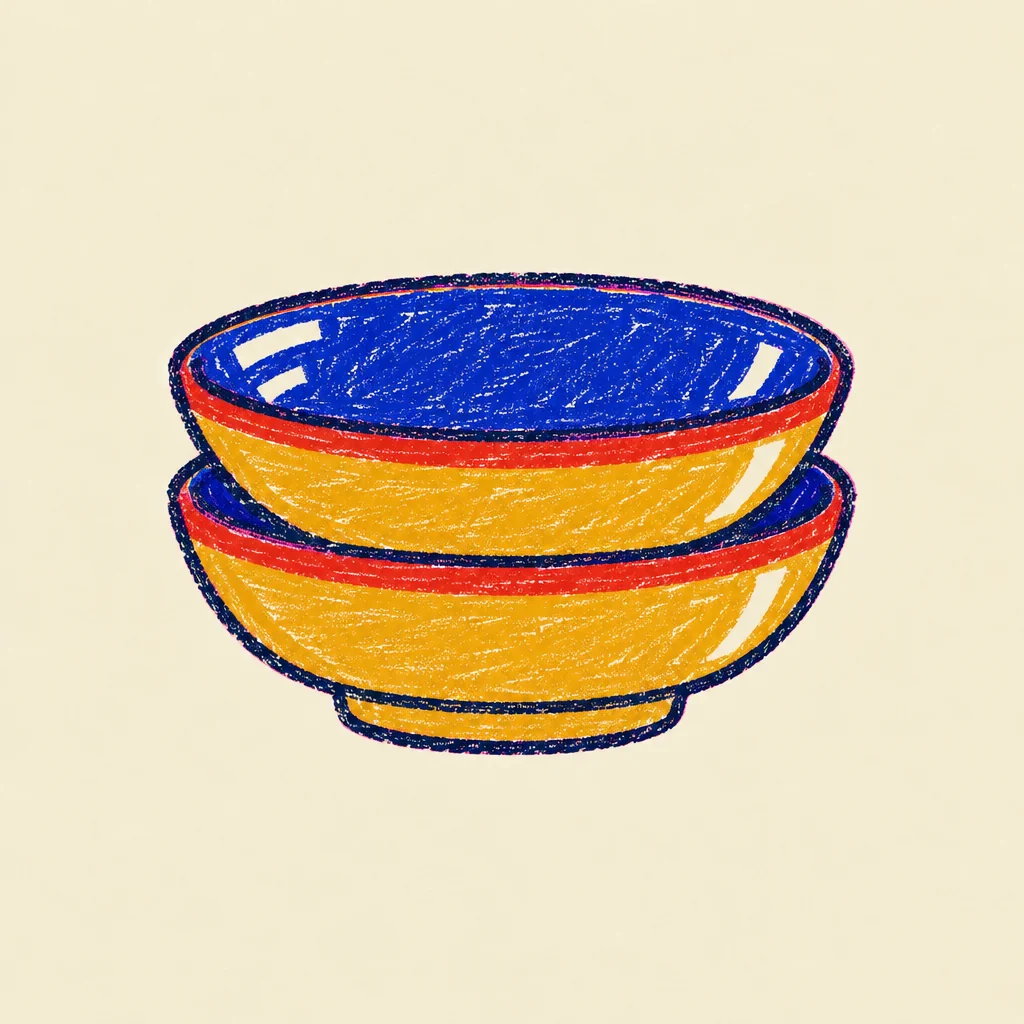 Stoneware pasta plates, set of 2